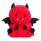 Aurora® Spooky Rolly Pet™ Danny Devil™ Stuffed Animal - Compact Size for On-The-Go Fun - Perfect for Halloween Decorations and Gifts - Red 5 Inches